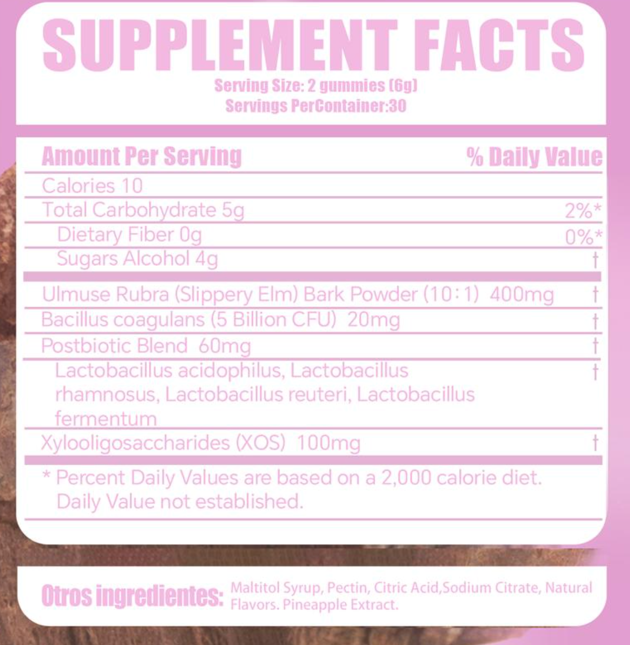 Her Secret Gummy – pH Balance, Freshness & Dryness Relief | Slippery Elm + Lactobacillus Blend | Hawaiian Pineapple